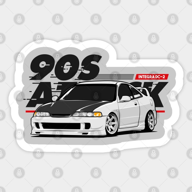 Honda Integra DC 2 JDM Legend Sticker by ninetiescustoms